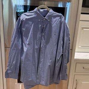 Worn Once Vineyard Vines Navy & White Plaid Buttondown XXL